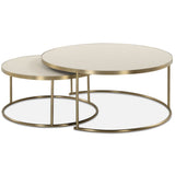 Aragon Nesting Coffee Tables, Set of 2, White