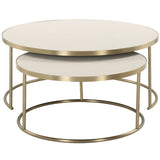 Aragon Nesting Coffee Tables, Set of 2, White