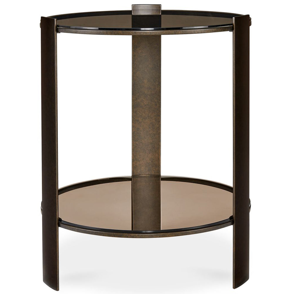 Hanson Side Table, Bronze-Furniture - Accent Tables-High Fashion Home