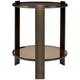Hanson Side Table, Bronze-Furniture - Accent Tables-High Fashion Home