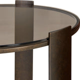 Hanson Side Table, Bronze-Furniture - Accent Tables-High Fashion Home