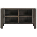 Drury 2 Door Cabinet, Dark Gray Ceruse-Furniture - Storage-High Fashion Home
