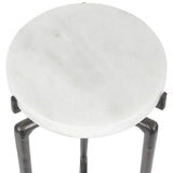 Tobias Drink Table, Dark Bronze-Furniture - Accent Tables-High Fashion Home