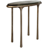 Ata Accent Table, Brass-Furniture - Accent Tables-High Fashion Home