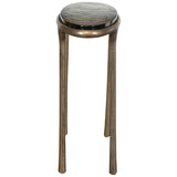 Ata Accent Table, Brass-Furniture - Accent Tables-High Fashion Home