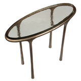 Ata Accent Table, Brass-Furniture - Accent Tables-High Fashion Home