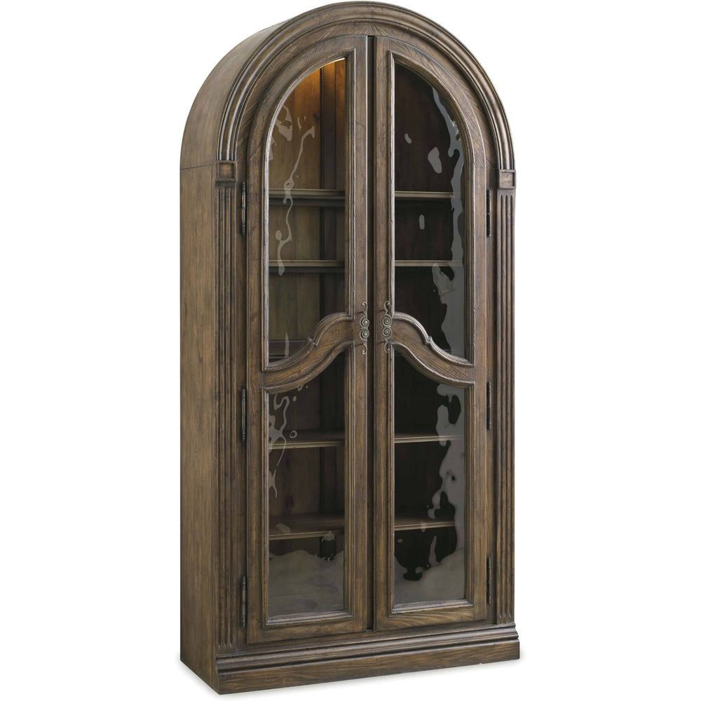 Rhapsody Bunching Curio, Rustic Walnut-Furniture - Storage-High Fashion Home