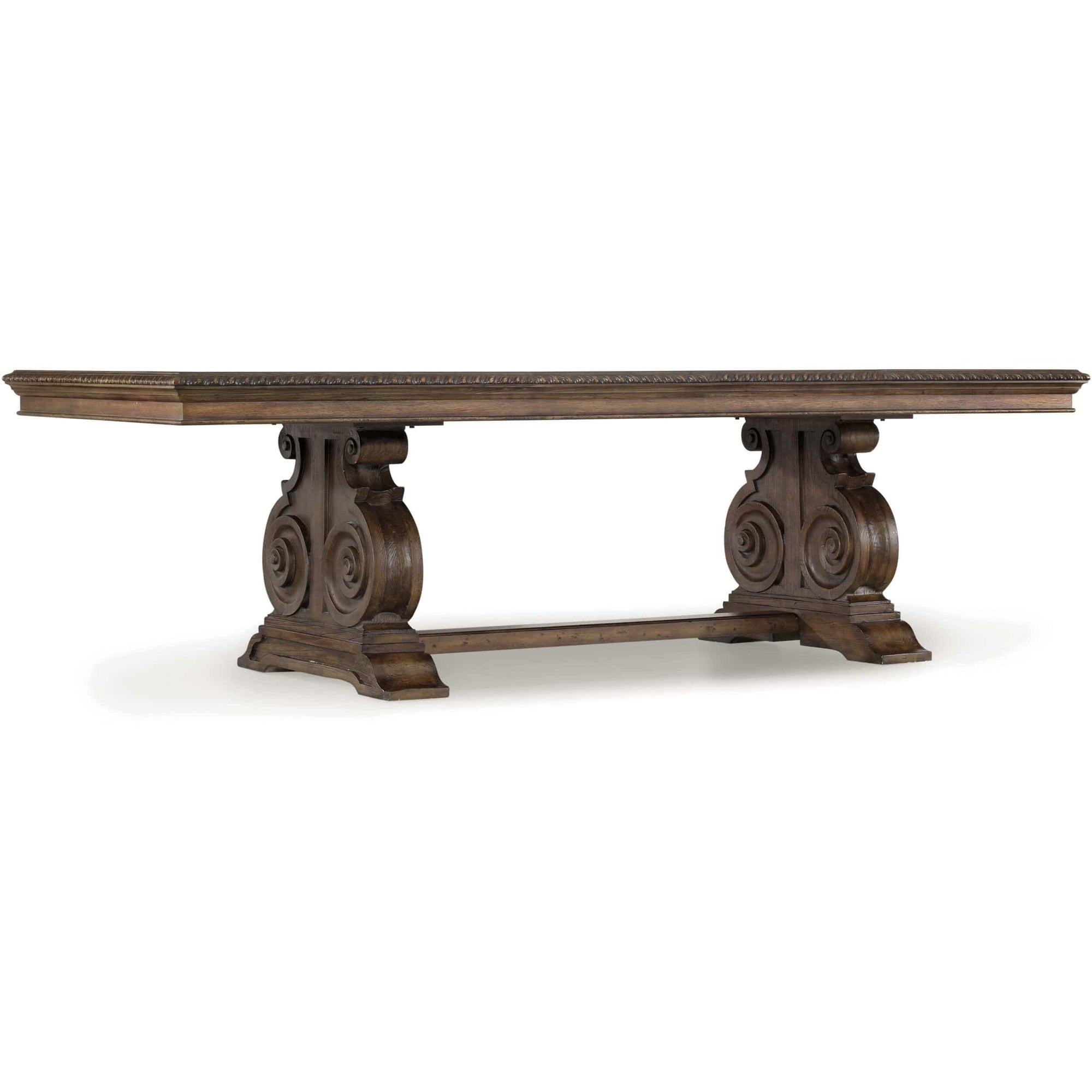 Rhapsody Rectangular Dining Table, Rustic Walnut – High Fashion Home