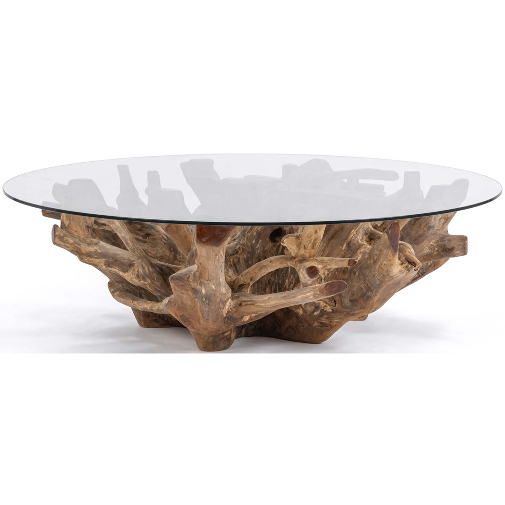 Willow Round Coffee Table, Natural