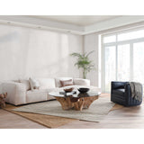 Willow Round Coffee Table, Natural-Furniture - Accent Tables-High Fashion Home