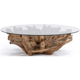 Willow Round Coffee Table, Natural