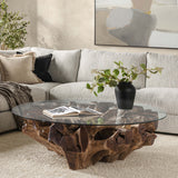 Willow Round Coffee Table, Natural