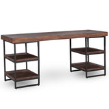 Morella Desk, Natural-Furniture - Office-High Fashion Home