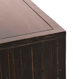 Anton Rectangular Table, Black/Natural-Furniture - Accent Tables-High Fashion Home