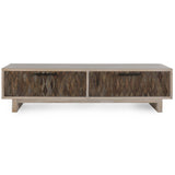 Anton Rectangular Table, Beige/Natural-Furniture - Accent Tables-High Fashion Home