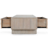 Anton Rectangular Table, Beige/Natural-Furniture - Accent Tables-High Fashion Home