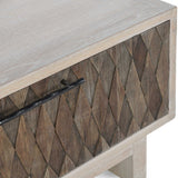 Anton Rectangular Table, Beige/Natural-Furniture - Accent Tables-High Fashion Home