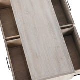 Anton Rectangular Table, Beige/Natural-Furniture - Accent Tables-High Fashion Home