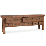Lahey Console Table, Mission Brown-Furniture - Accent Tables-High Fashion Home