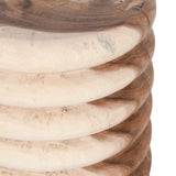 Gala Round End Table, Natural-Furniture - Accent Tables-High Fashion Home
