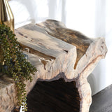Odette Console Table, Natural-High Fashion Home