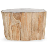 Norwest Petrified Wood Coffee Table, Natural-High Fashion Home
