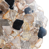 Norwest Petrified Wood Coffee Table, Natural-High Fashion Home