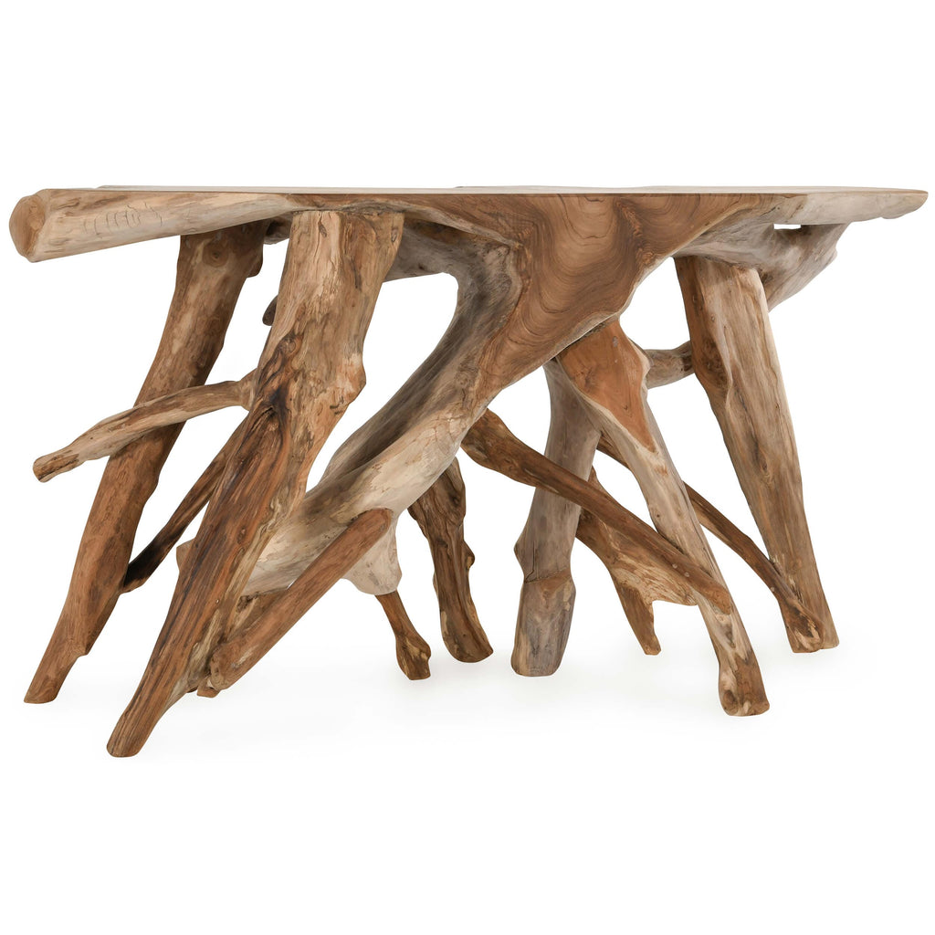Cypress Root Console Table, Natural – High Fashion Home