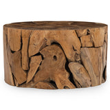 Rhea Round Coffee Table, Natural