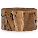Rhea Round Coffee Table, Natural