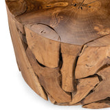Rhea Round Coffee Table, Natural