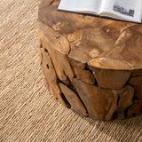 Rhea Round Coffee Table, Natural