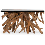 Solana Console Table, Black Resin