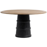 Lunen Round Dining Table, Soft Reef Noir