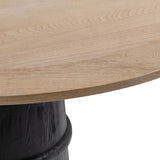 Lunen Round Dining Table, Soft Reef Noir