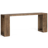 Torrey Console Table, Vintage Brown