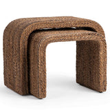 Luma Nesting Tables, Harvest Abaca