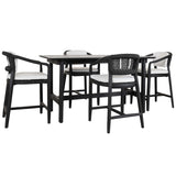 Dawn Outdoor Counter Table, Black-Furniture - Outdoor-High Fashion Home