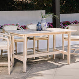Dawn Outdoor Counter Table, Gray-Furniture - Outdoor-High Fashion Home