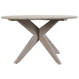 Alameda Outdoor Round Dining Table, Gray-Furniture - Outdoor-High Fashion Home