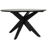 Alameda Outdoor Round Dining Table, Black-Furniture - Outdoor-High Fashion Home