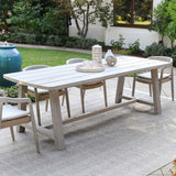 Agnes Outdoor Dining Table, Gray-Furniture - Outdoor-High Fashion Home