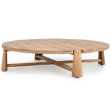 Aston Outdoor Round Coffee Table, Natural-Furniture - Outdoor-High Fashion Home