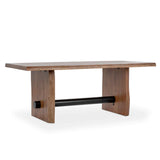 Brinton Rectangle Dining Table, Acorn Brown-Furniture - Dining-High Fashion Home