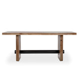 Brinton Rectangle Dining Table, Acorn Brown-Furniture - Dining-High Fashion Home