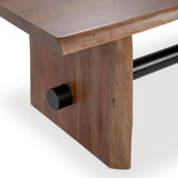 Brinton Rectangle Dining Table, Acorn Brown-Furniture - Dining-High Fashion Home