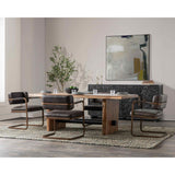 Brinton Rectangle Dining Table, Acorn Brown-Furniture - Dining-High Fashion Home