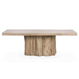 Terra Dining Table, Sandstone Greige-Furniture - Dining-High Fashion Home