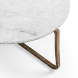 Emilia Round Coffee Table, Snow Fall
