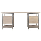 Adele Desk, White Wash-Furniture - Office-High Fashion Home